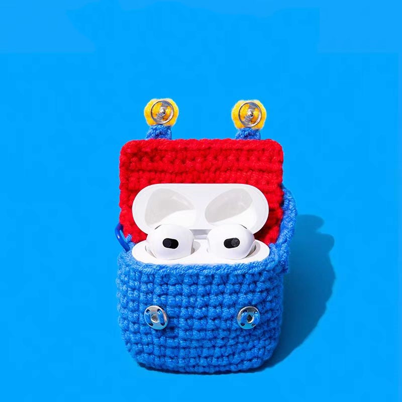 Mario crocheted protective cases for Airpods