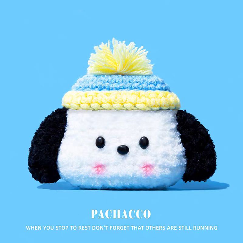 Pachacco crocheted protective cases for Airpods