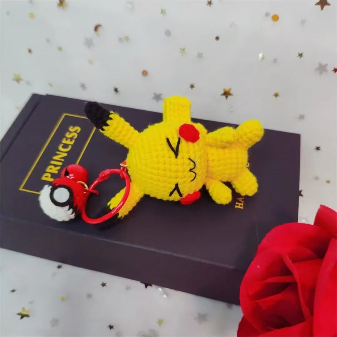 Pikachu Keychain Crochet DIY