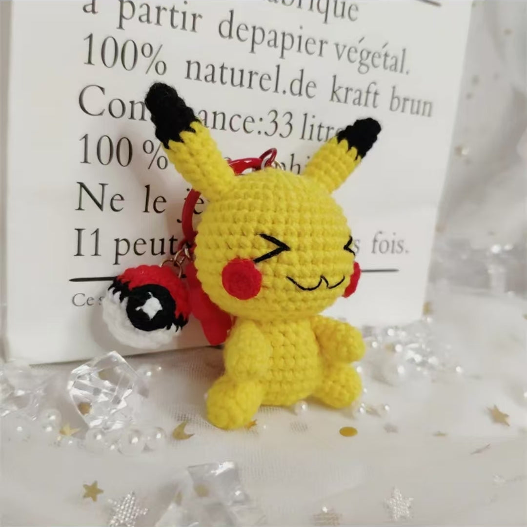 Pikachu Keychain Crochet DIY